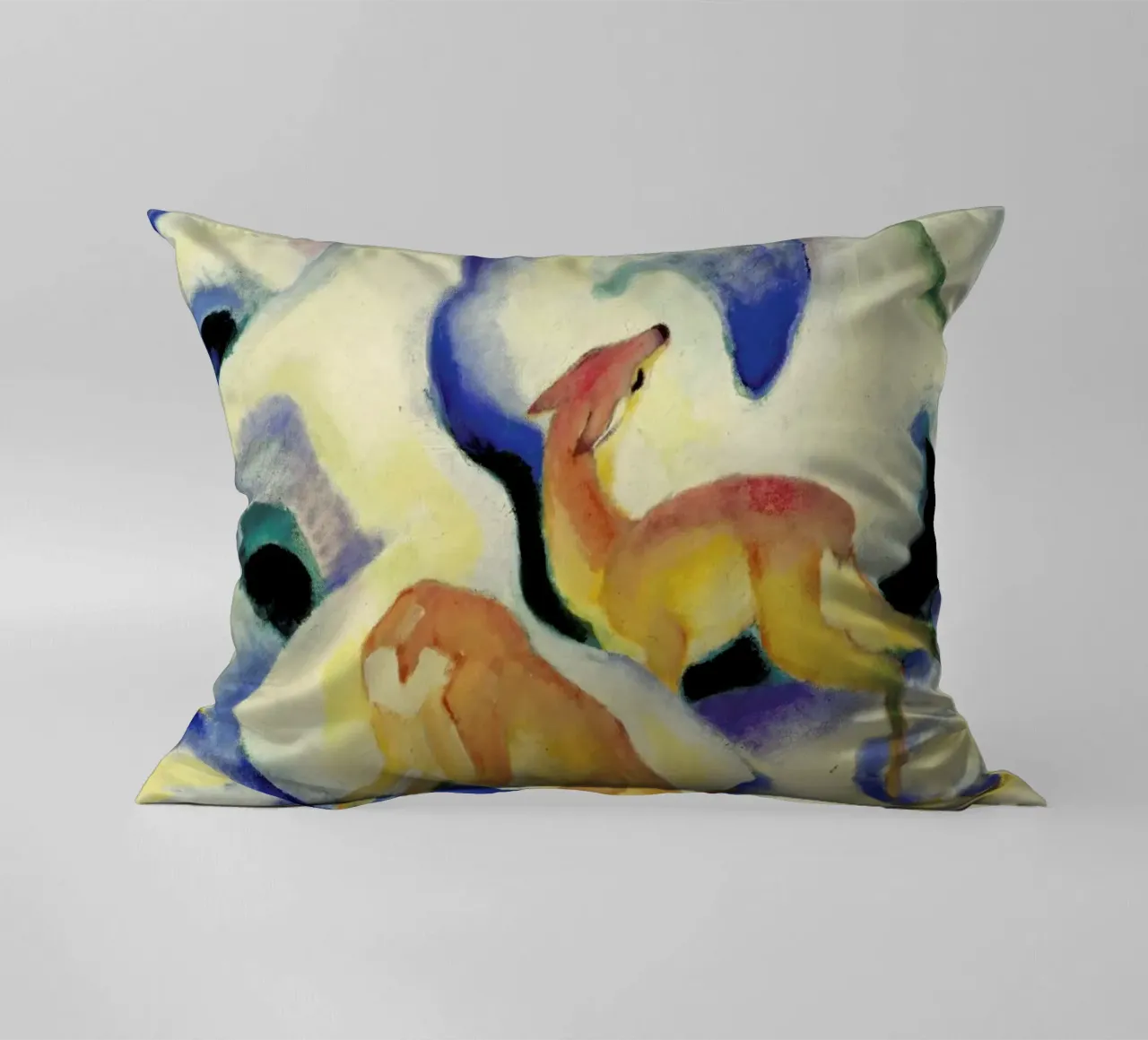 Marc - Deer in the Snow cuscino da ARTOTHEK