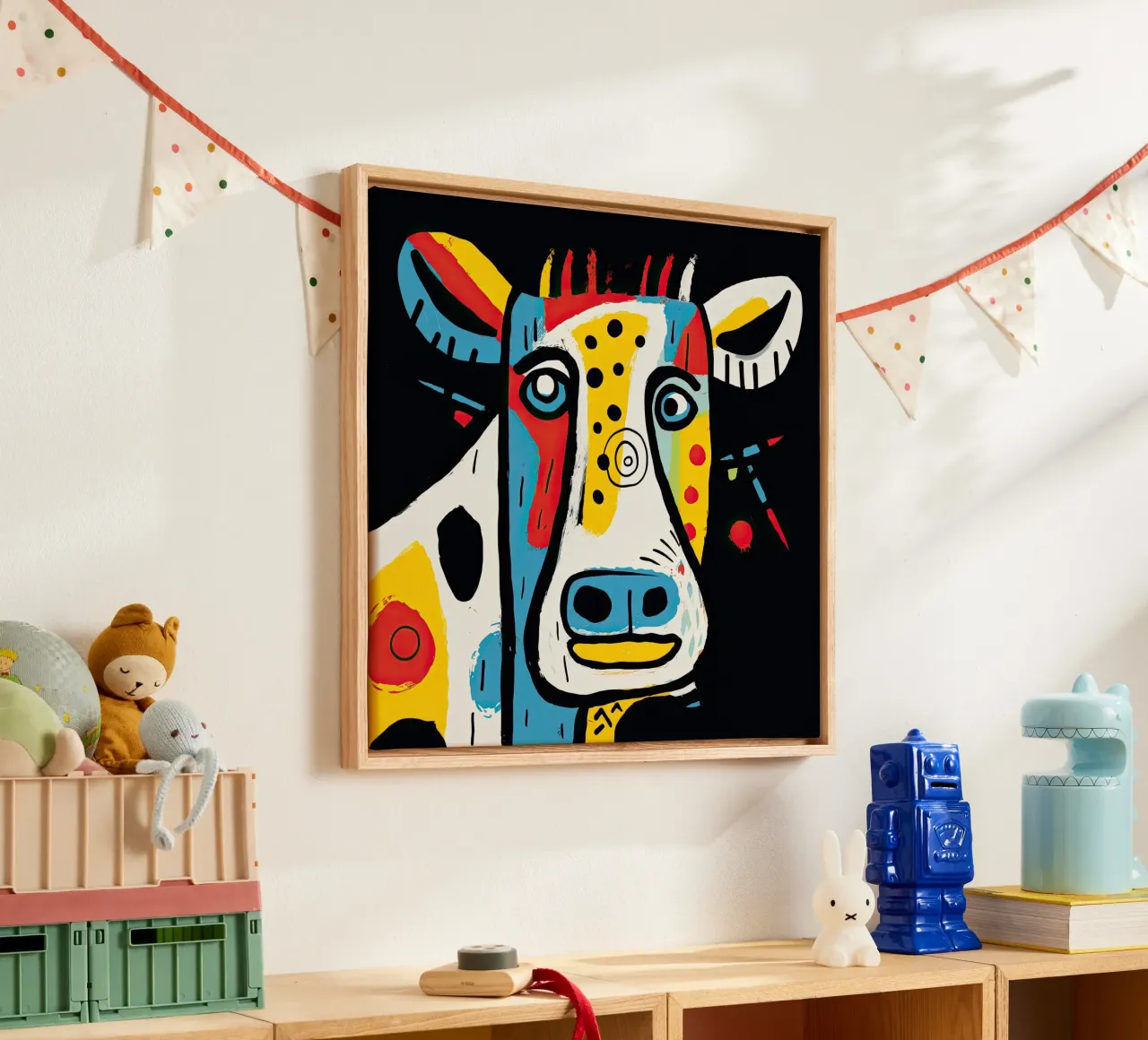 Muurkunst van Imagine canvas met Baklijst van Imagine