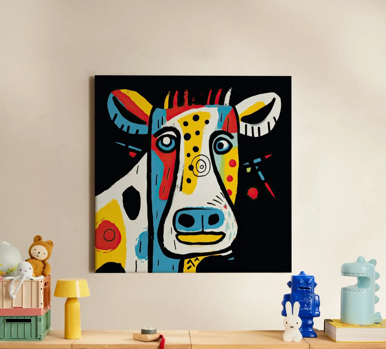 Muurkunst van Imagine canvas met Baklijst van Imagine