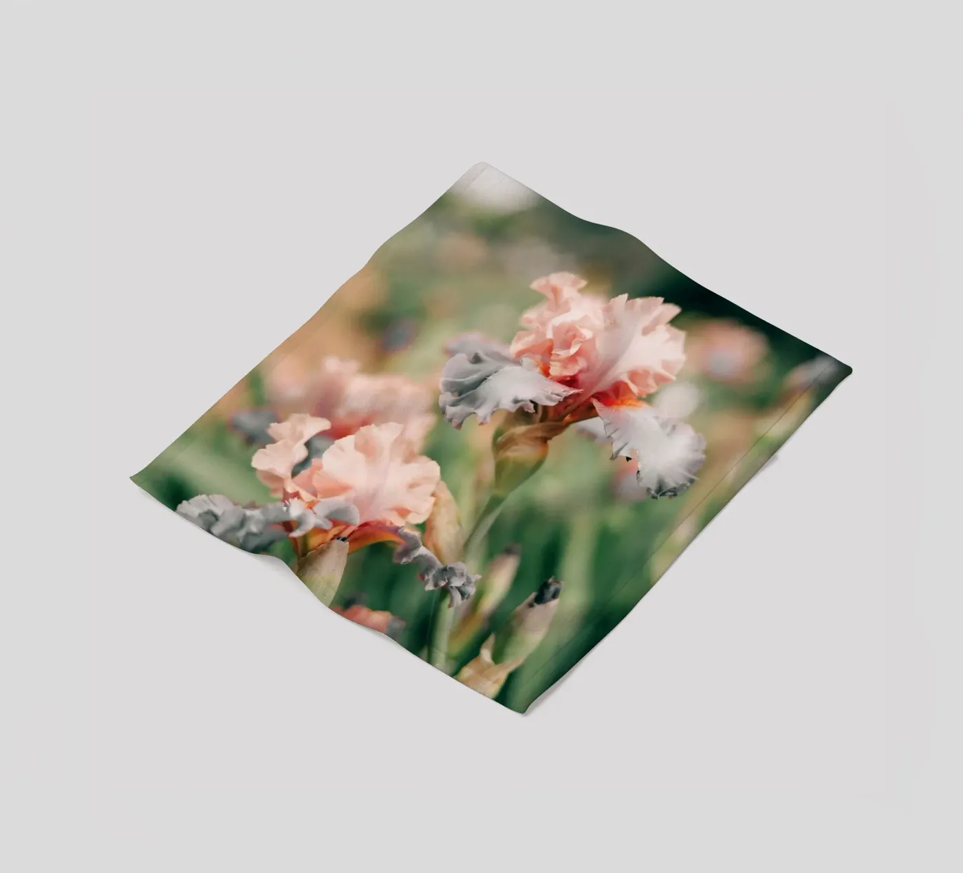 iris flowers fleece blanket by Earthly Visions