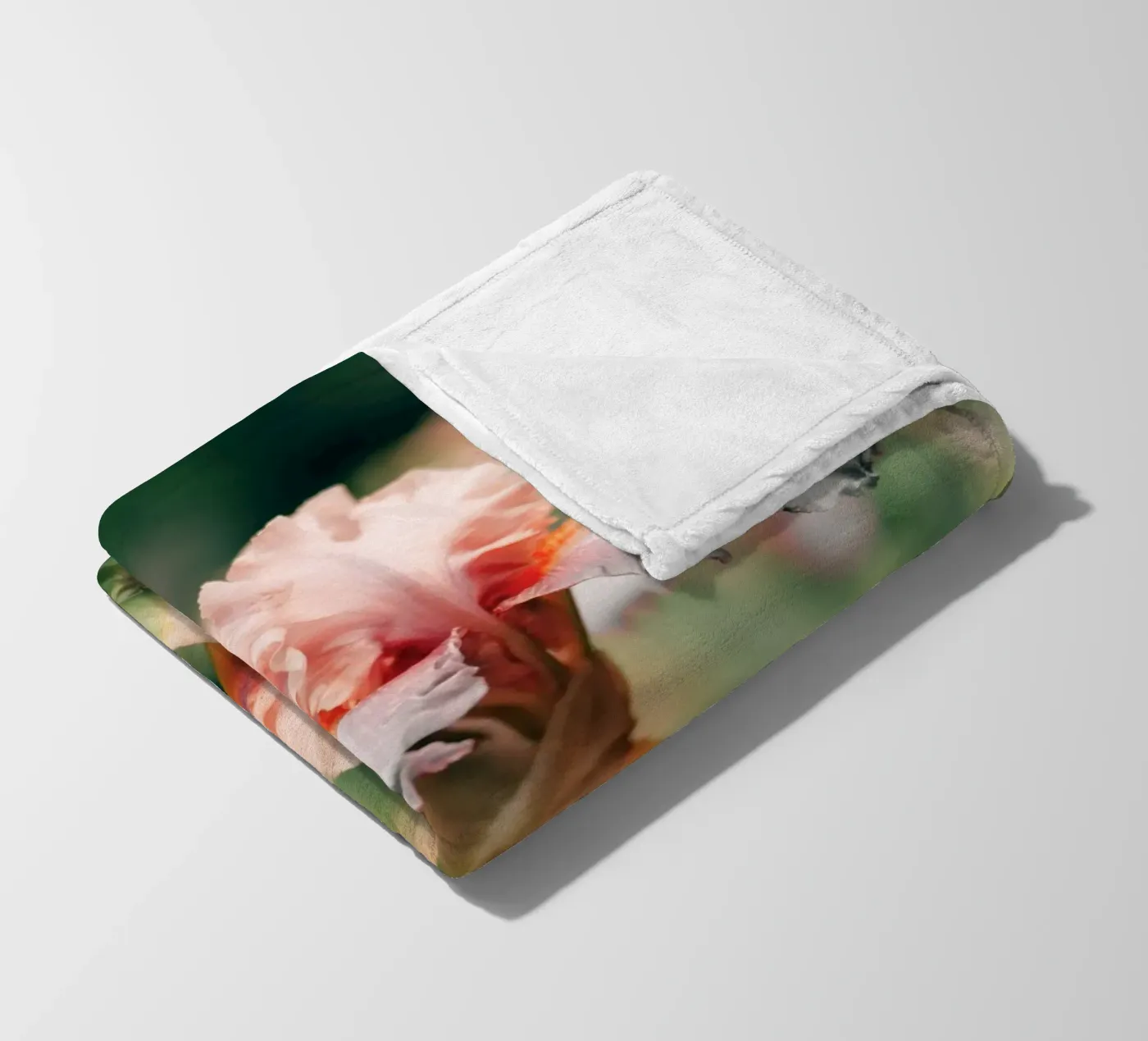 iris flowers fleece blanket by Earthly Visions