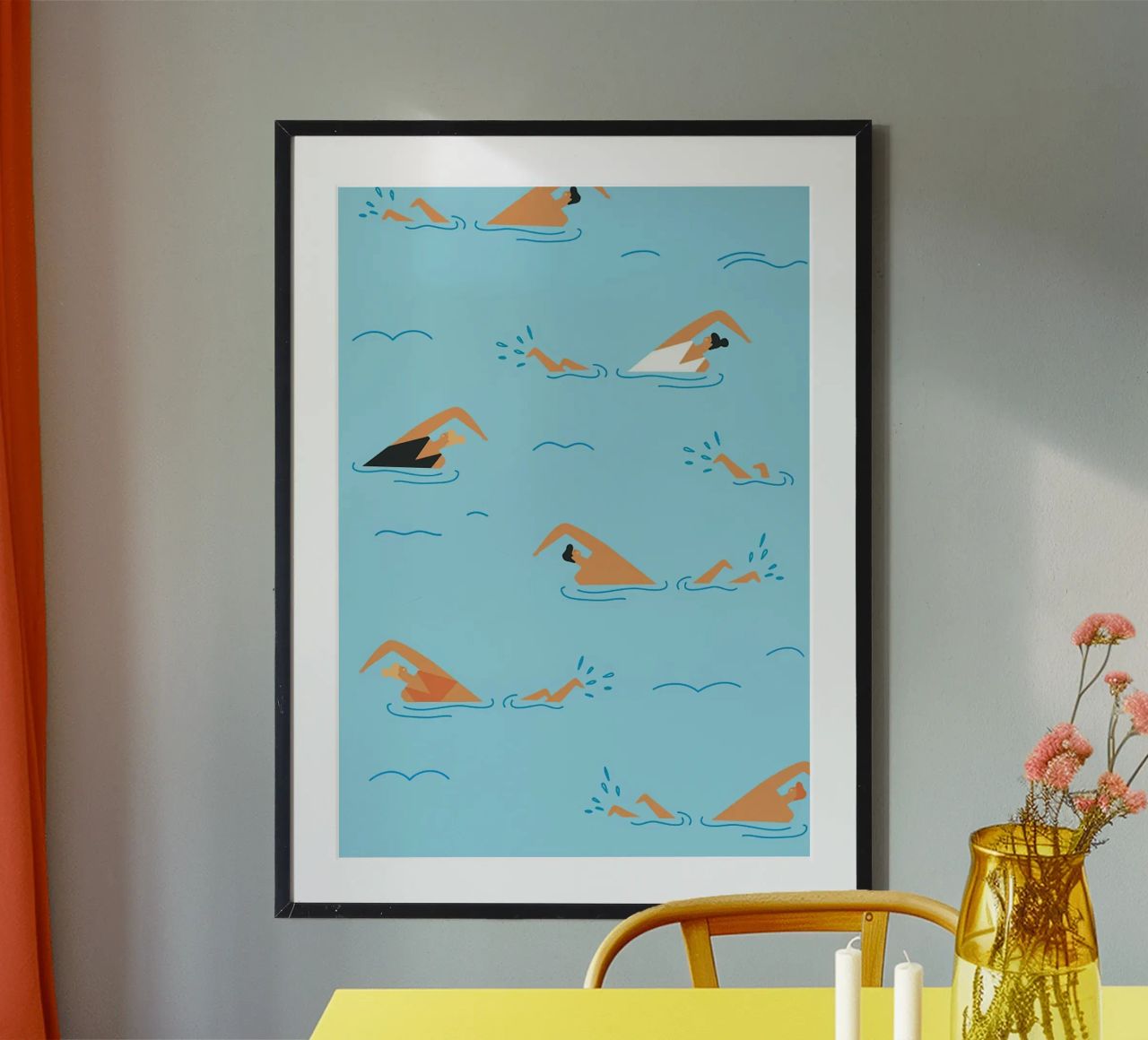 Let's Go Swimming Poster Poster von cooper shop