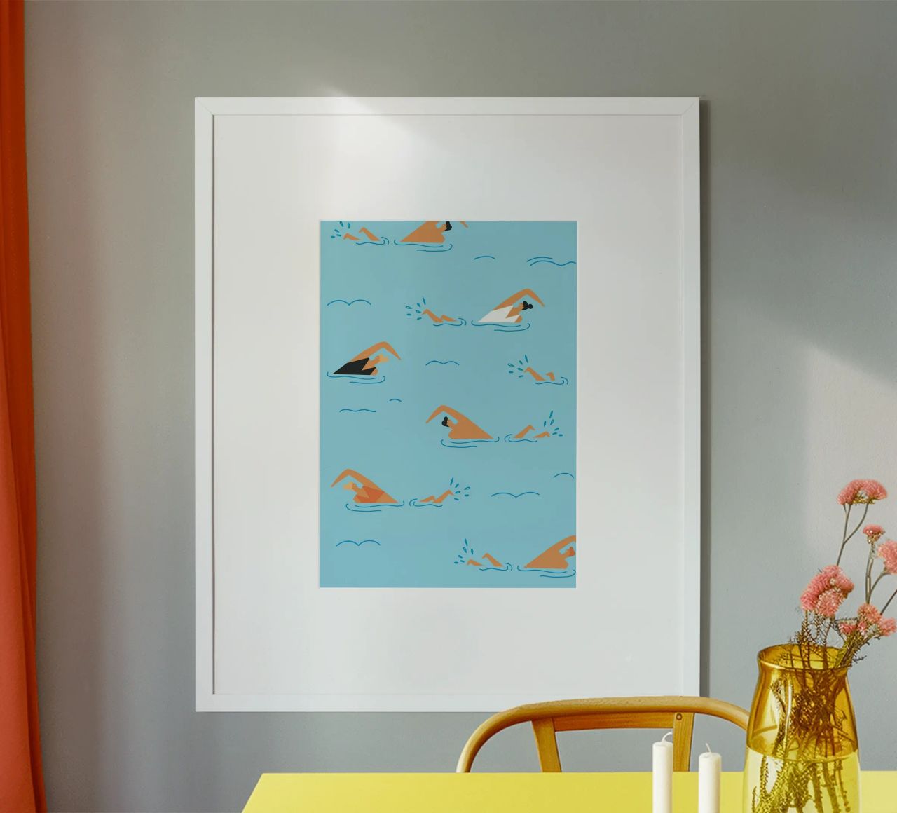 Let's Go Swimming Poster Poster von cooper shop