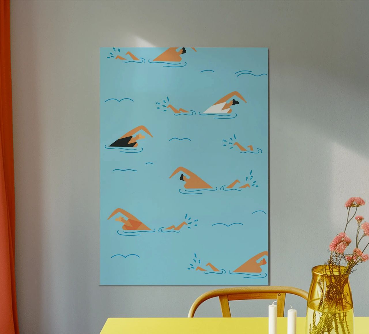 Let's Go Swimming Poster Poster von cooper shop