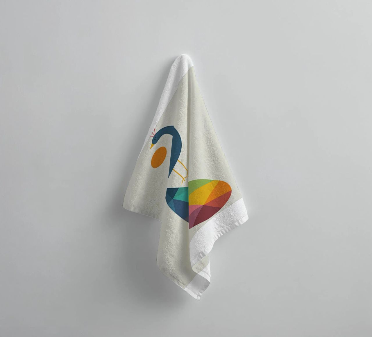 peacock and moon towel by westface store