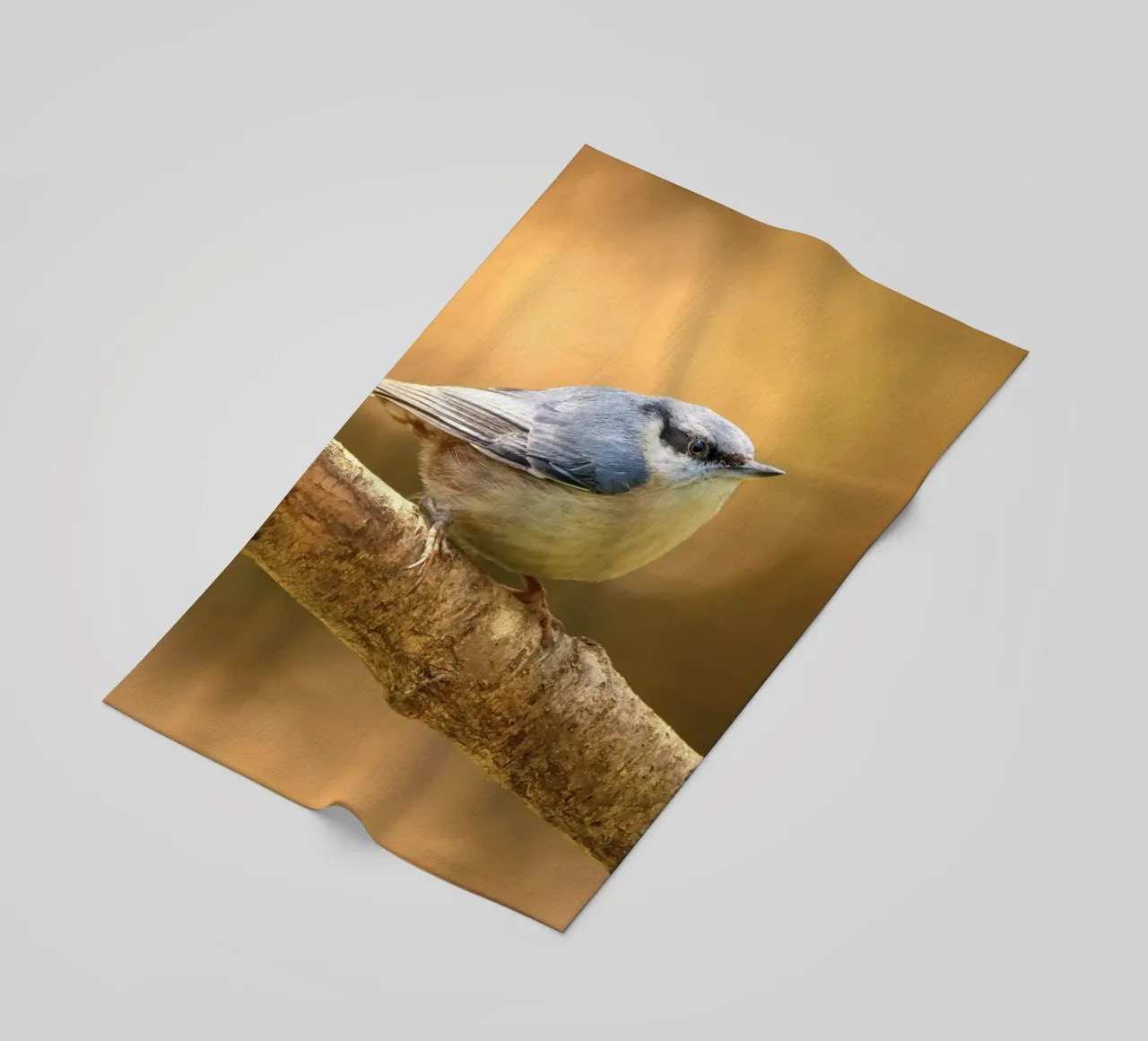 bird branch beach towel by Earthly Visions