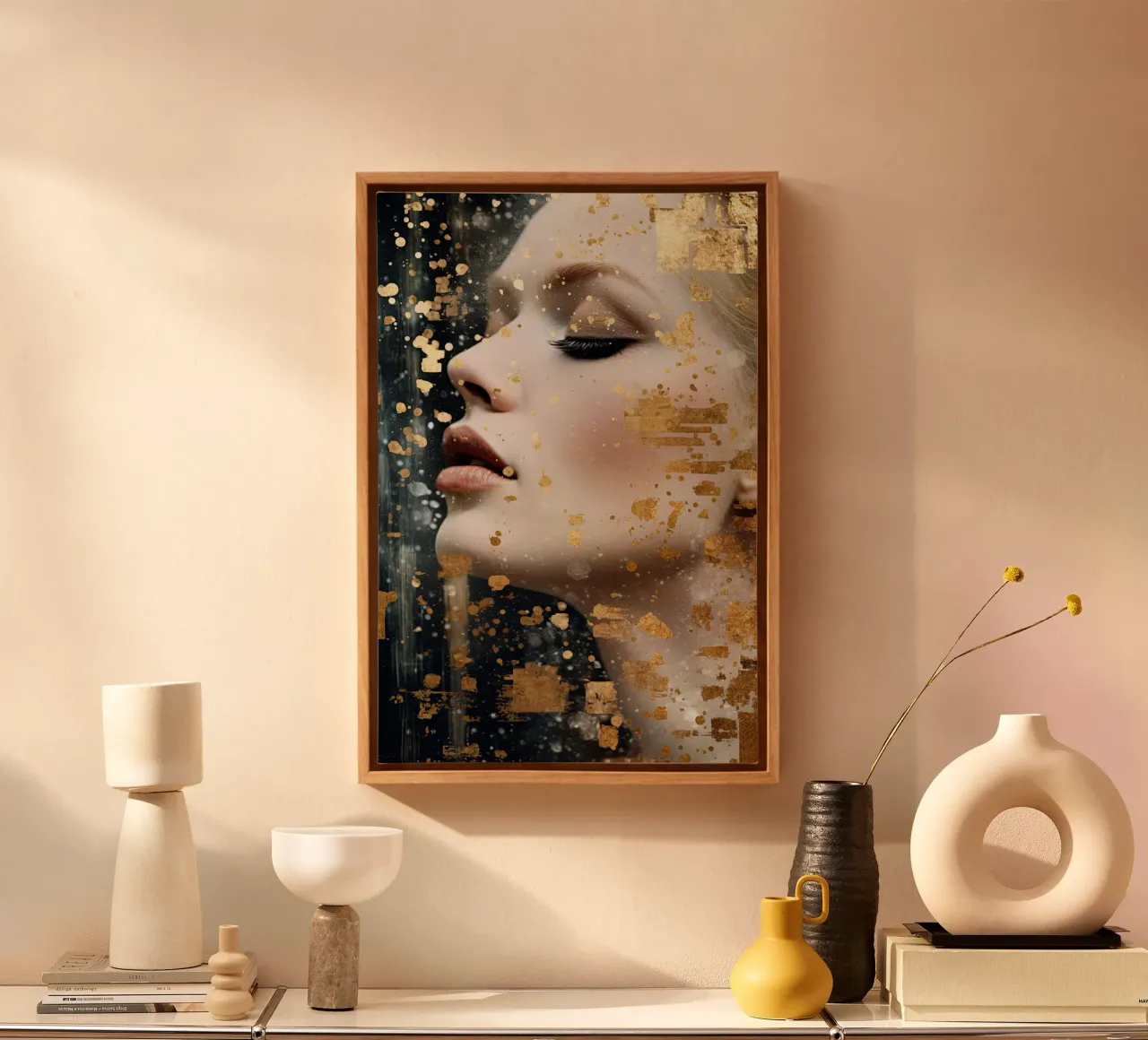 Muurkunst van Imagine canvas met Baklijst van Imagine