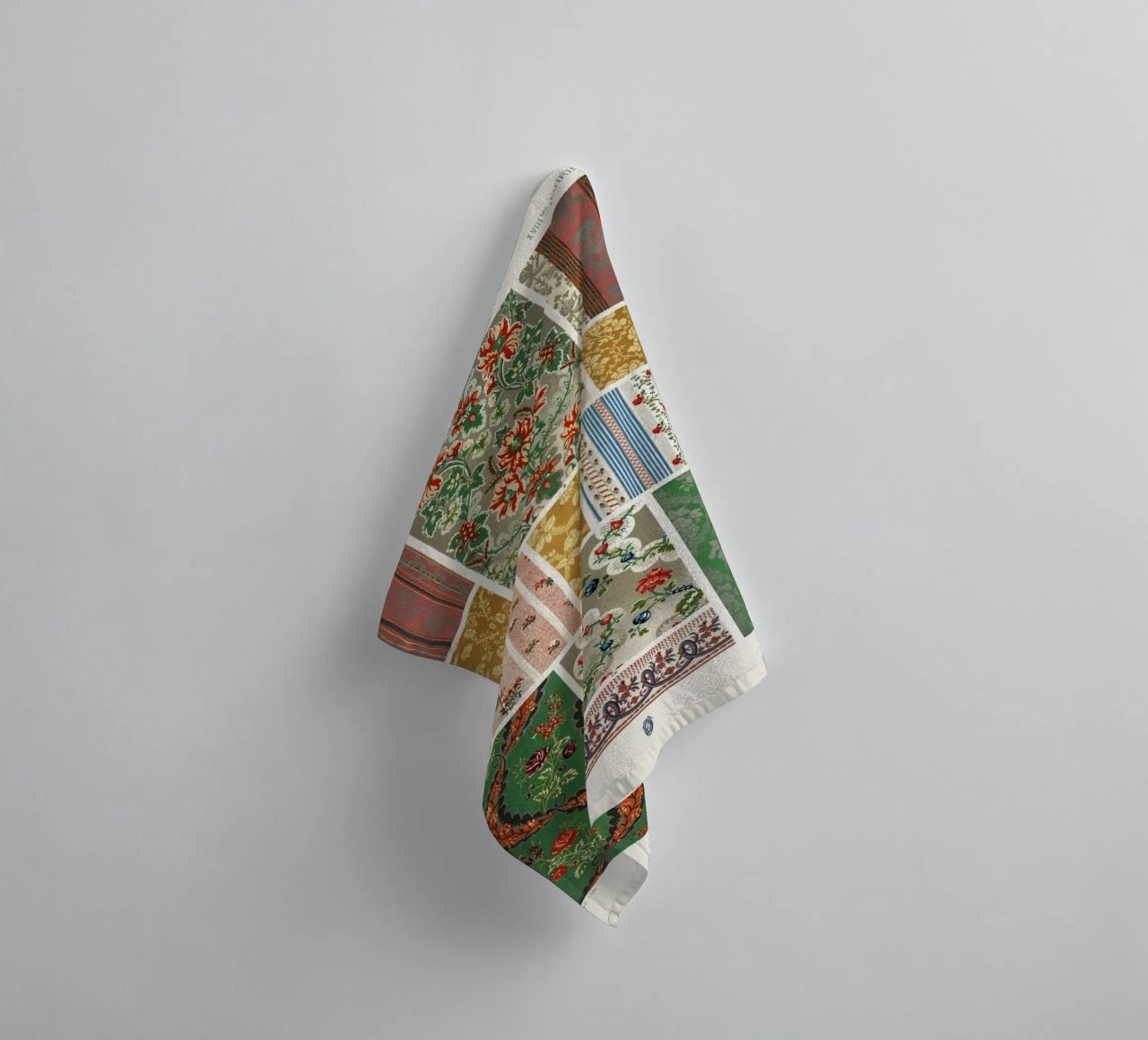 Albert Racine 18th Century Fabric Patterns - Vintage Textile towel by ClubArt
