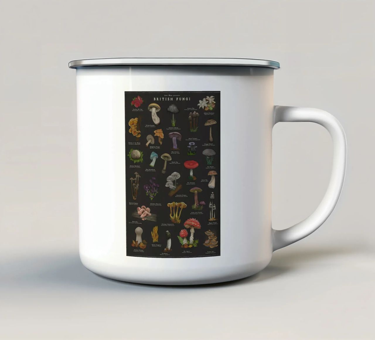 Funghi tazza in smalto da Danielle Shop