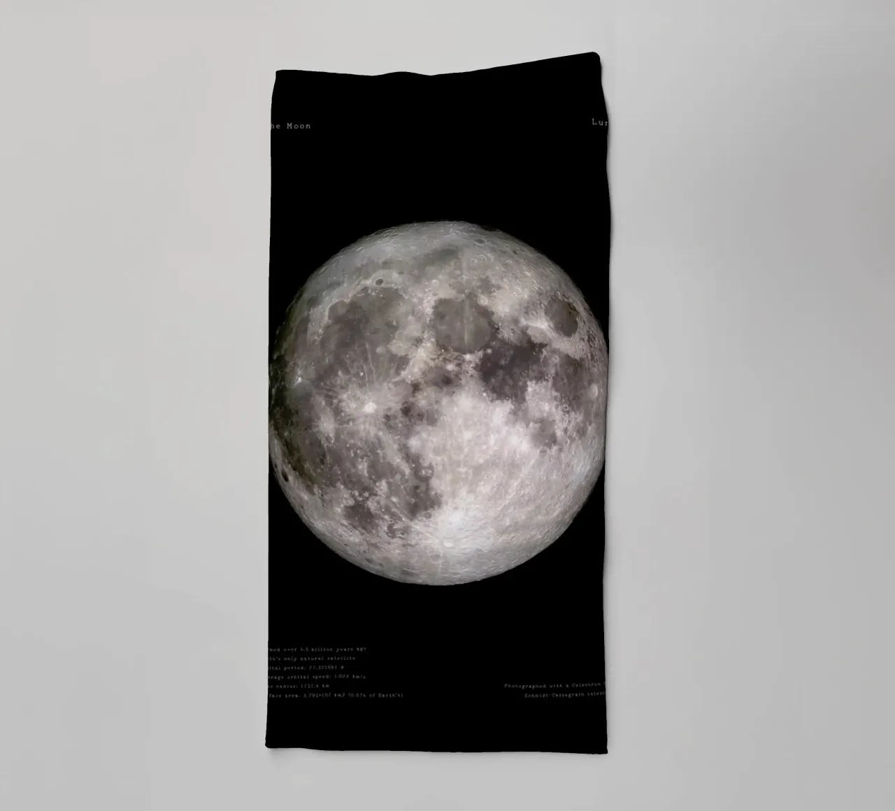 Full Moon, NASA towel by Vintage by JUNIQE