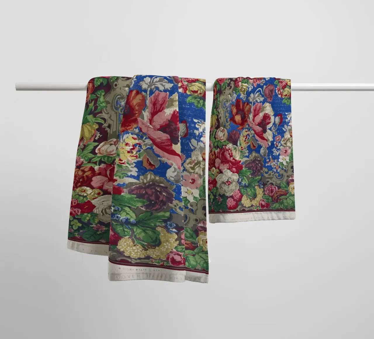 Digby Wyatt: Victorian Floral Table Cover - Maximalist Print towel by ClubArt