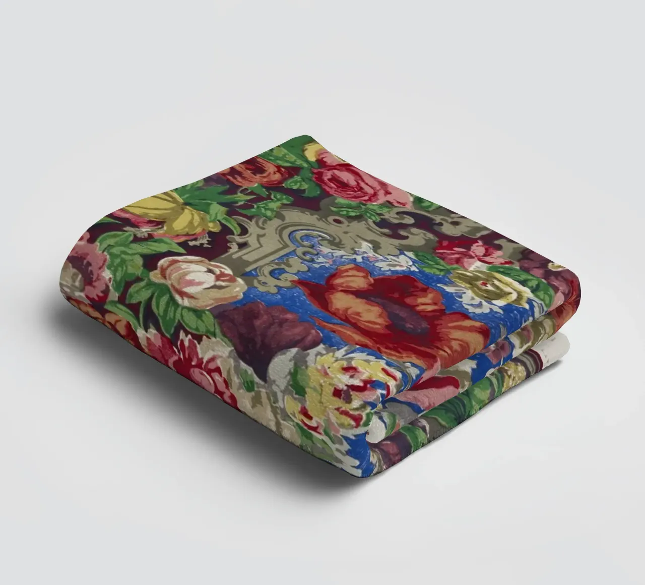 Digby Wyatt: Victorian Floral Table Cover - Maximalist Print towel by ClubArt