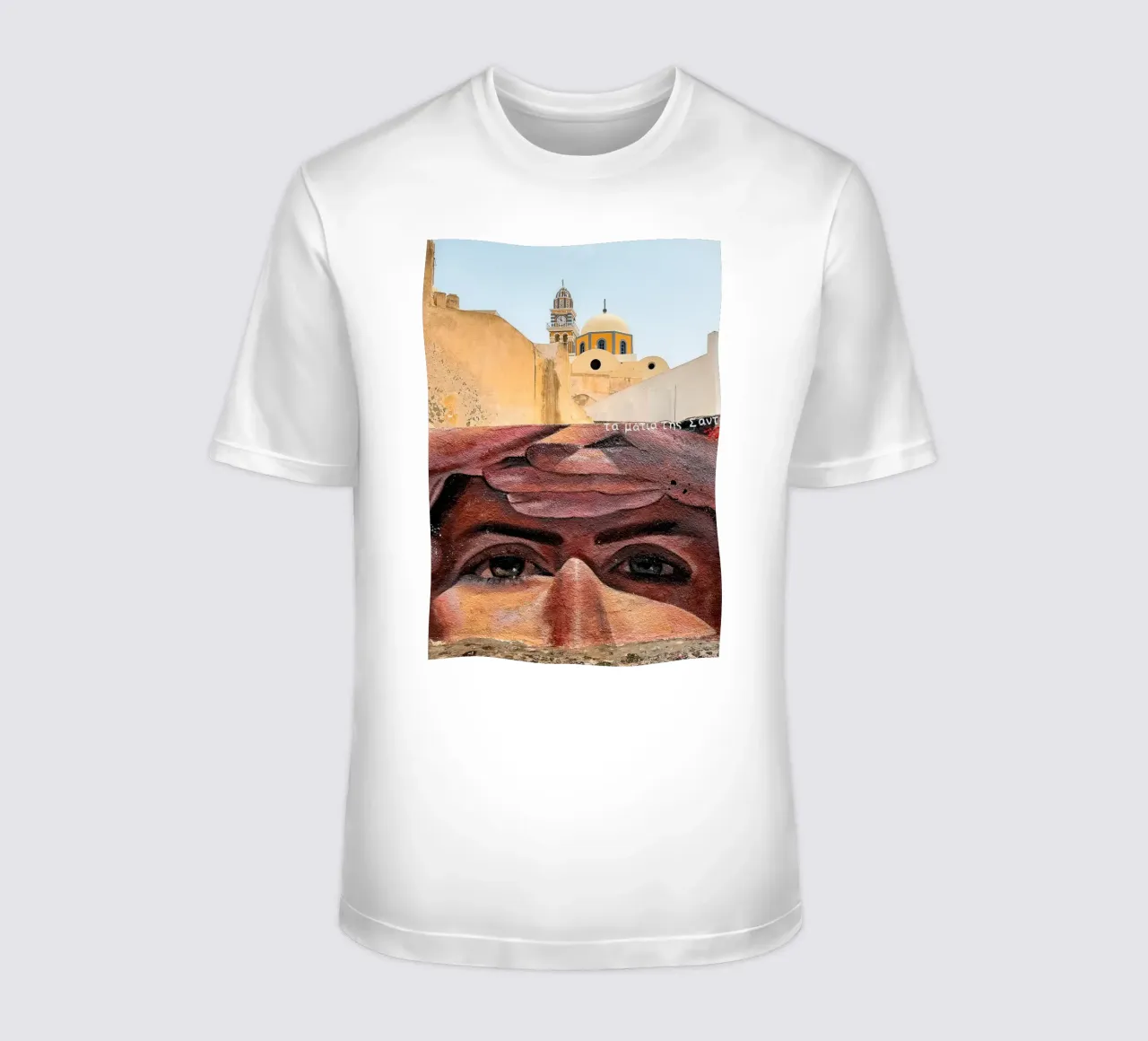 Eyes of Santorini t-shirt da Thilo Grøsch