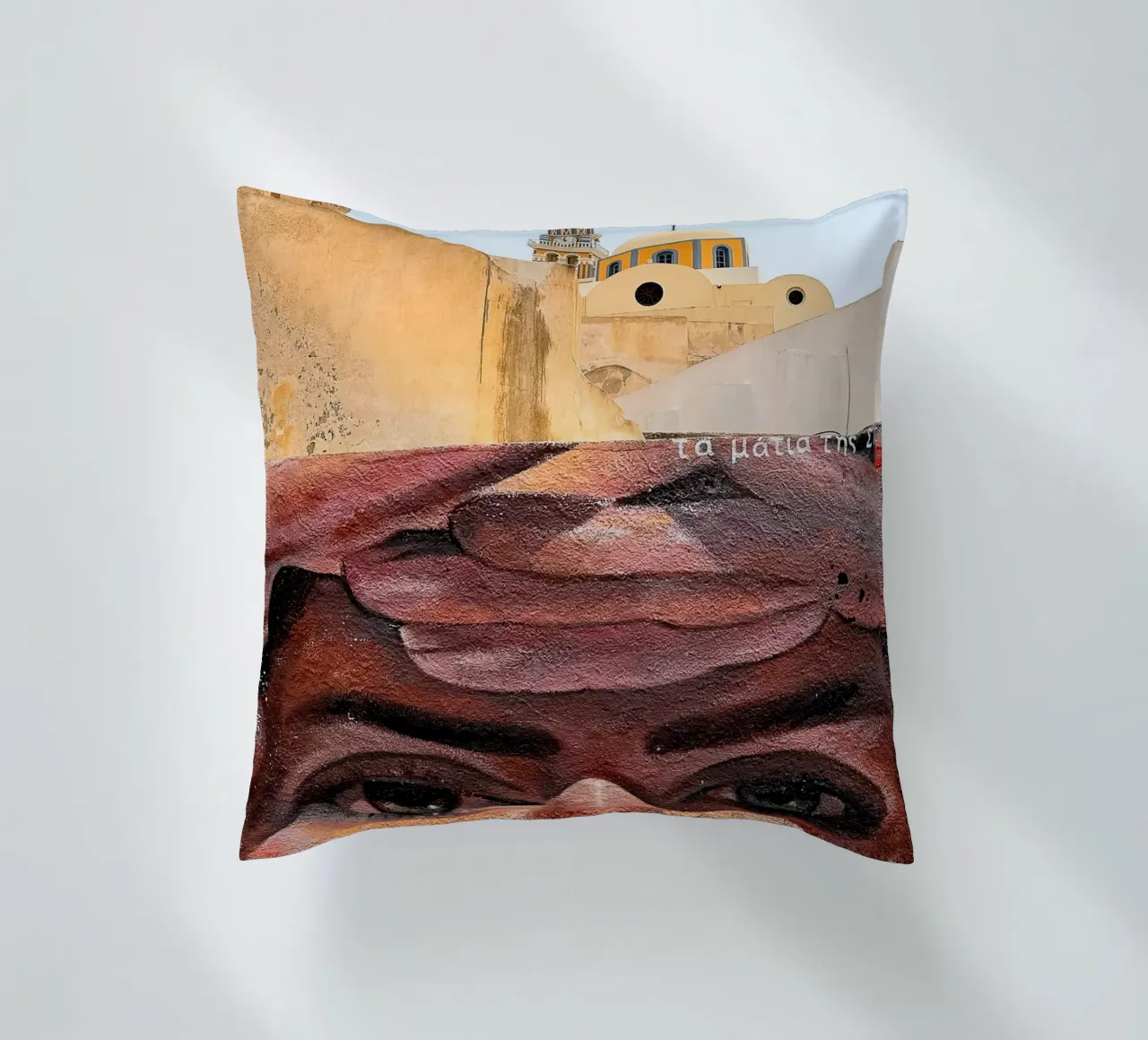 Eyes of Santorini cuscino da Thilo Grøsch