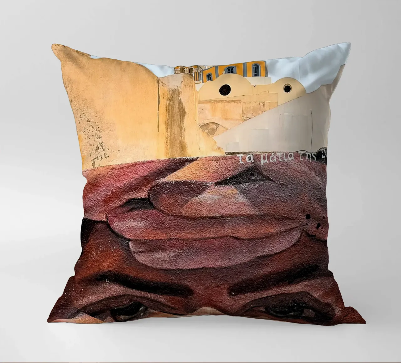 Eyes of Santorini cuscino da Thilo Grøsch