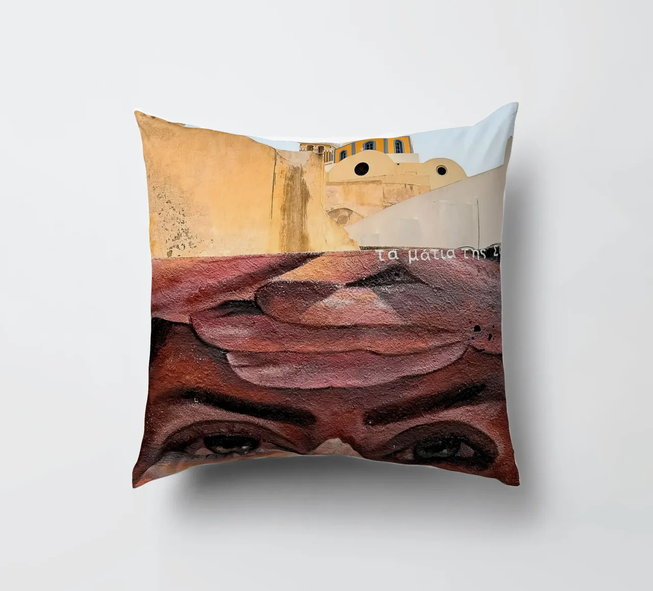 Eyes of Santorini cuscino da Thilo Grøsch