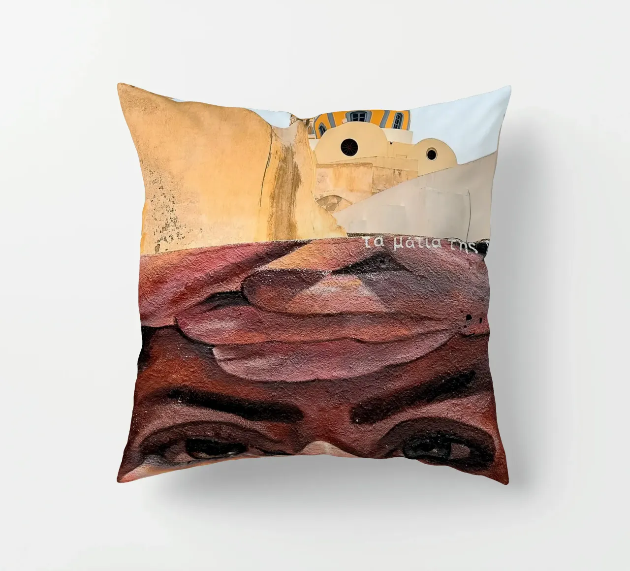 Eyes of Santorini cuscino da Thilo Grøsch