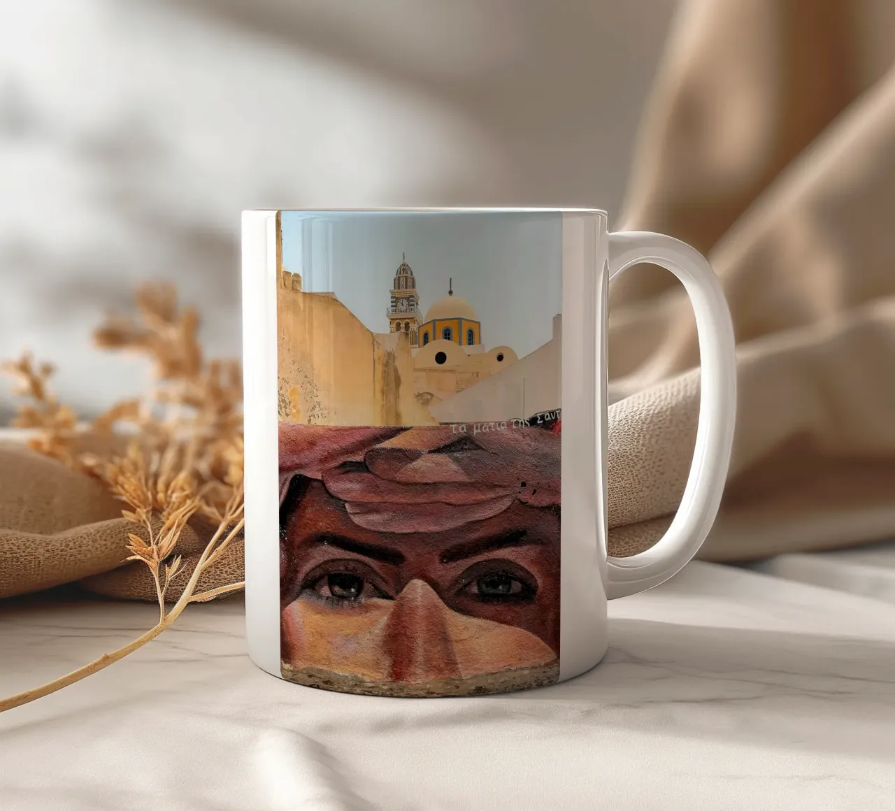 Eyes of Santorini tazza in ceramica da Thilo Grøsch