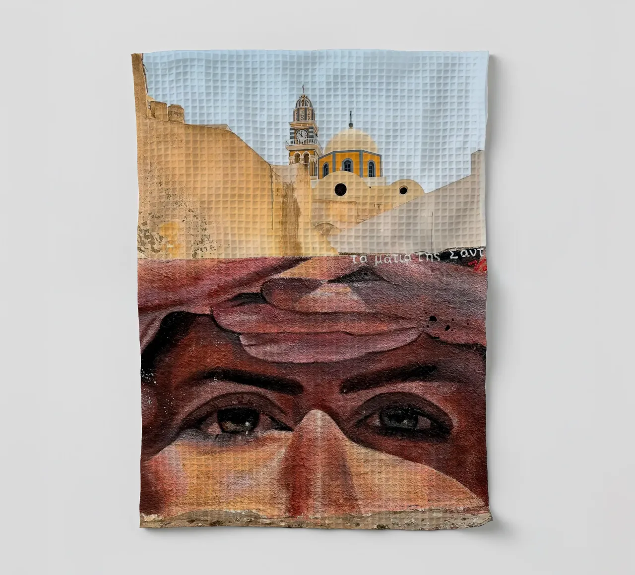 Eyes of Santorini canovaccio da cucina da Thilo Grøsch