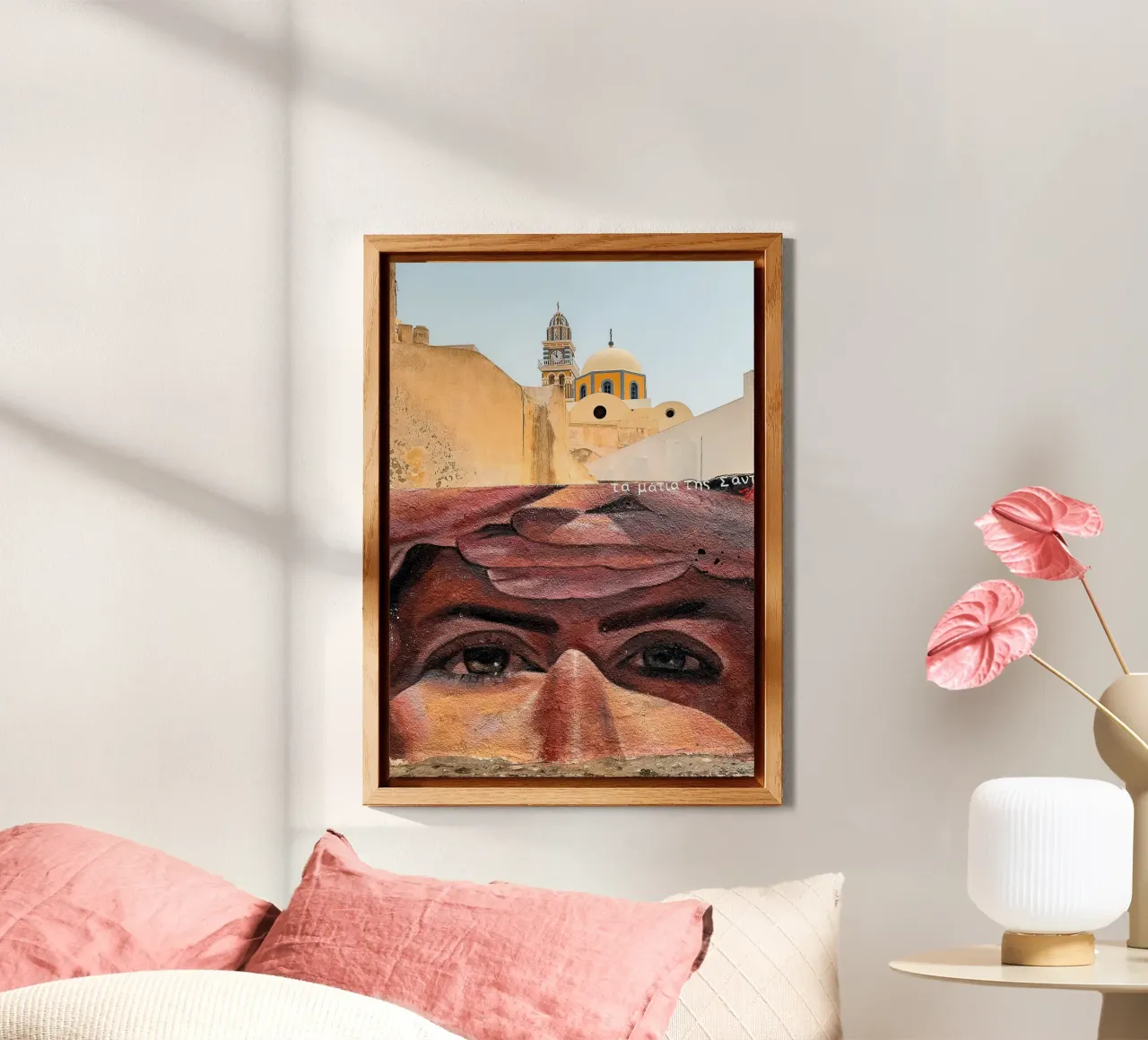 Eyes of Santorini alluminio dibond da Thilo Grøsch