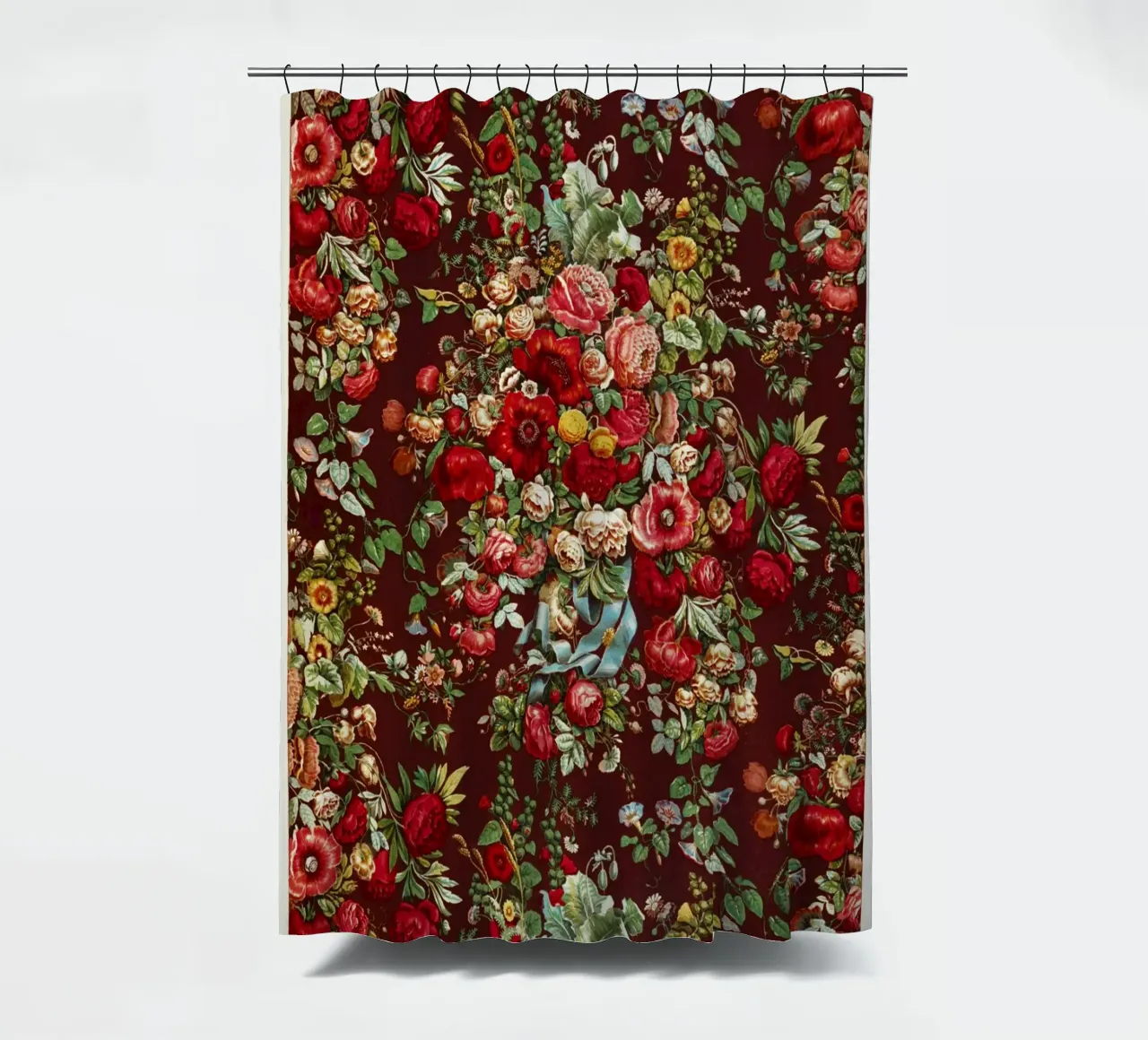 Digby Wyatt: modello di chintz vittoriano - Ar floreale massimalista tenda da doccia da ClubArt