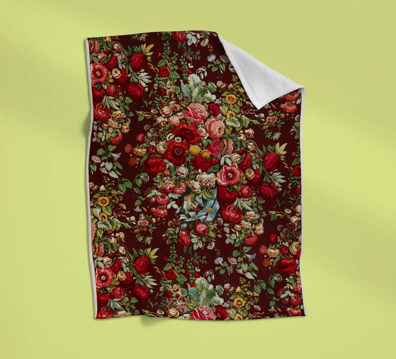 Digby Wyatt: modello di chintz vittoriano - Ar floreale massimalista coperta in pile da ClubArt