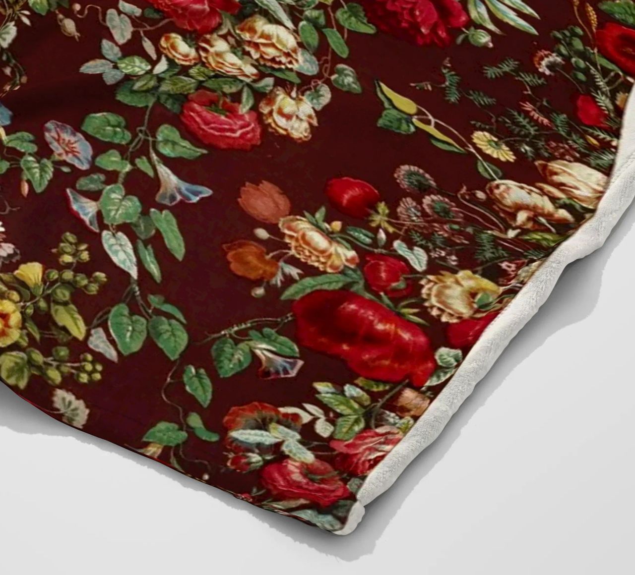 Digby Wyatt: modello di chintz vittoriano - Ar floreale massimalista coperta in pile da ClubArt