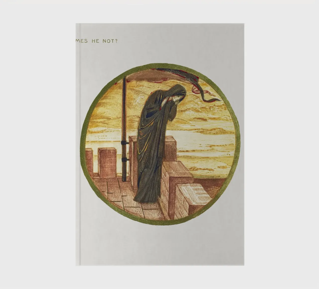 Burne-Jones: Comes He Not? - Symbolist Flower Book Art (1905 notebook by ClubArt
