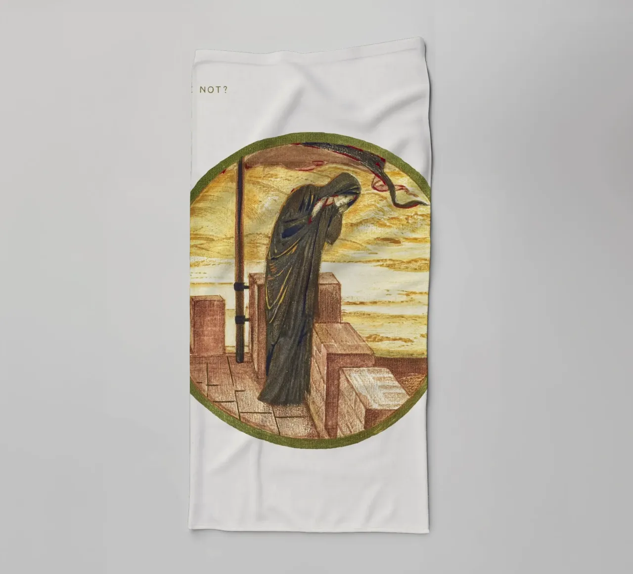 Burne-Jones: Comes He Not? - Arte simbolista del libro di fiori (1905) asciugamano da bagno da ClubArt