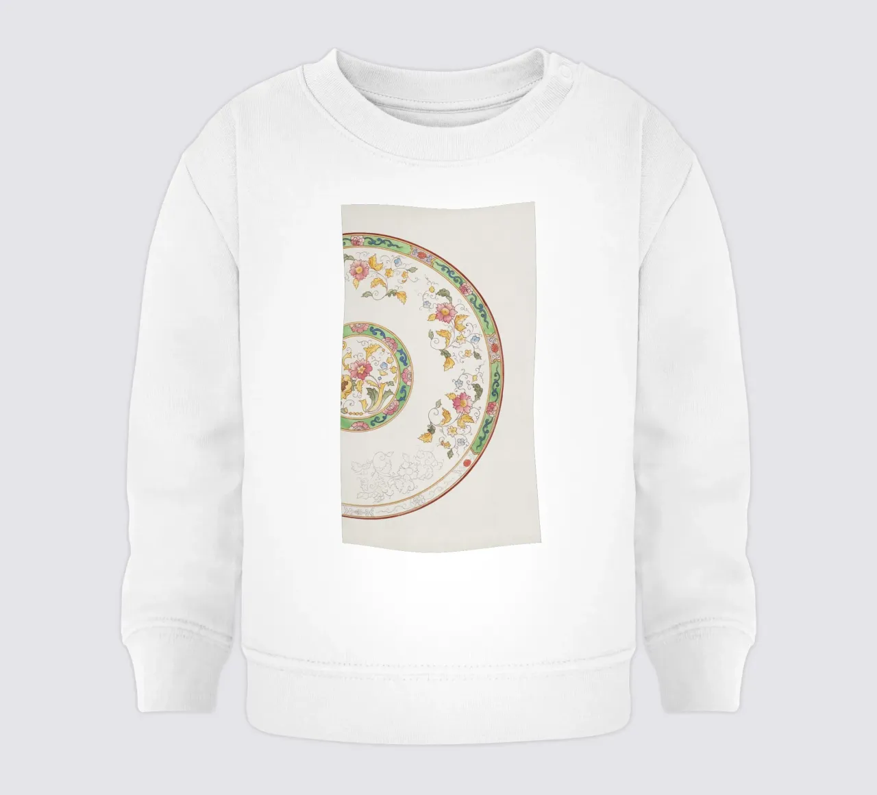 Noritake: Design per un piatto - Vintage Chinoiserie Floral (1 felpa neonato da ClubArt