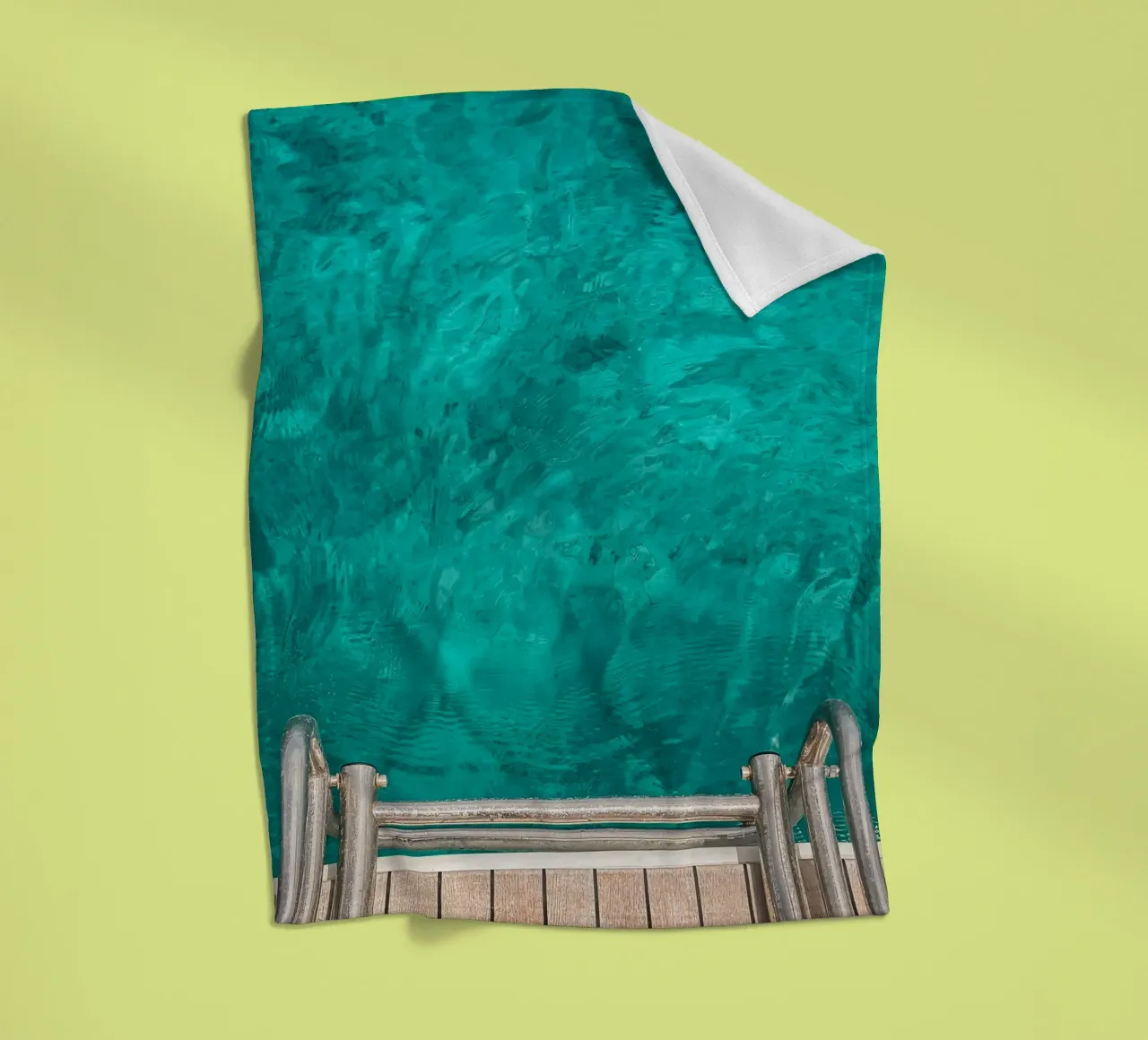 Turquoise Dream fleece blanket by Thilo Grøsch