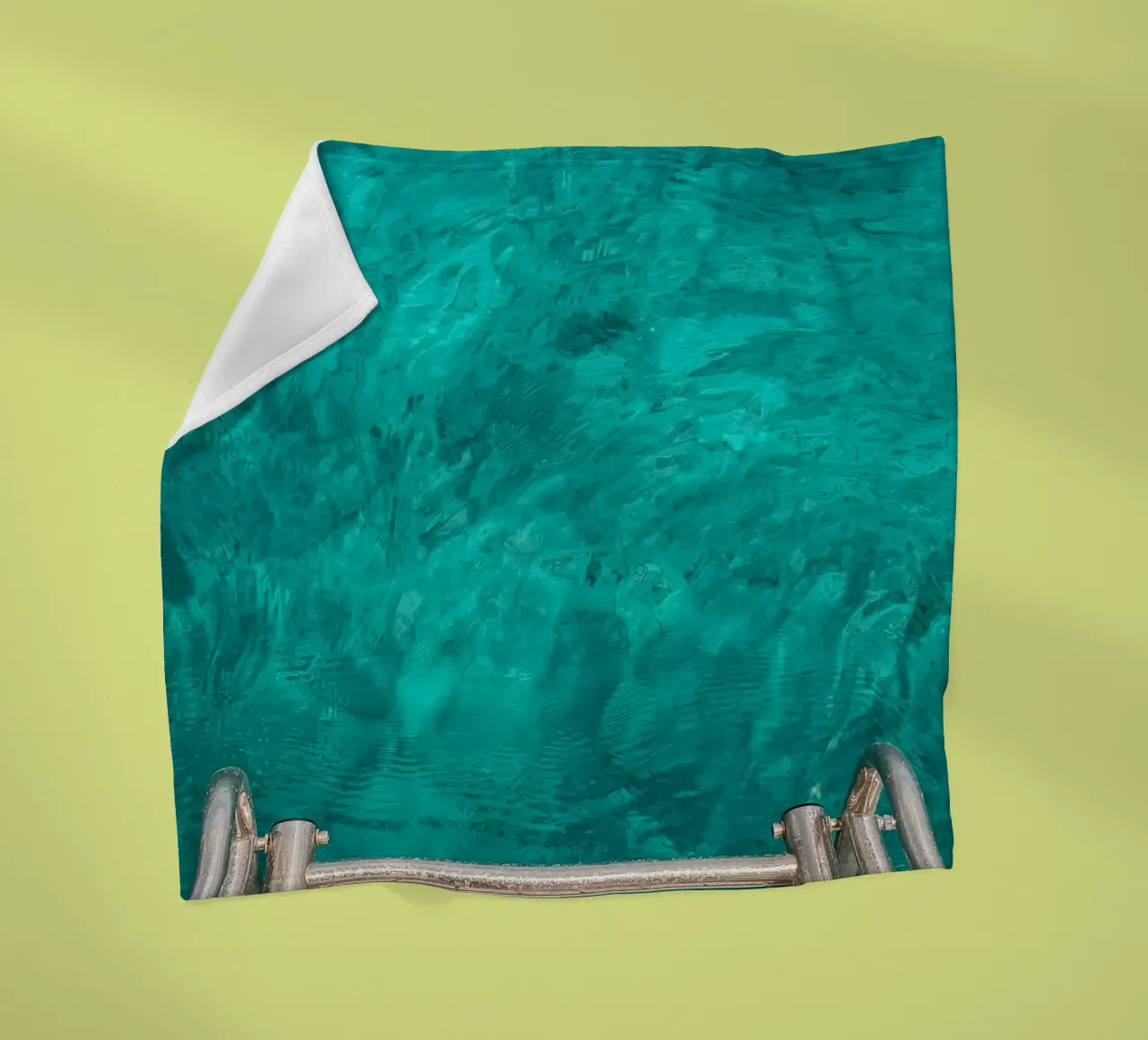 Turquoise Dream fleece blanket by Thilo Grøsch