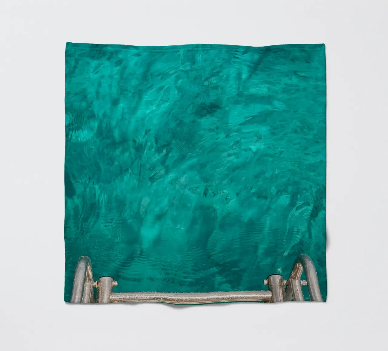 Turquoise Dream fleece blanket by Thilo Grøsch