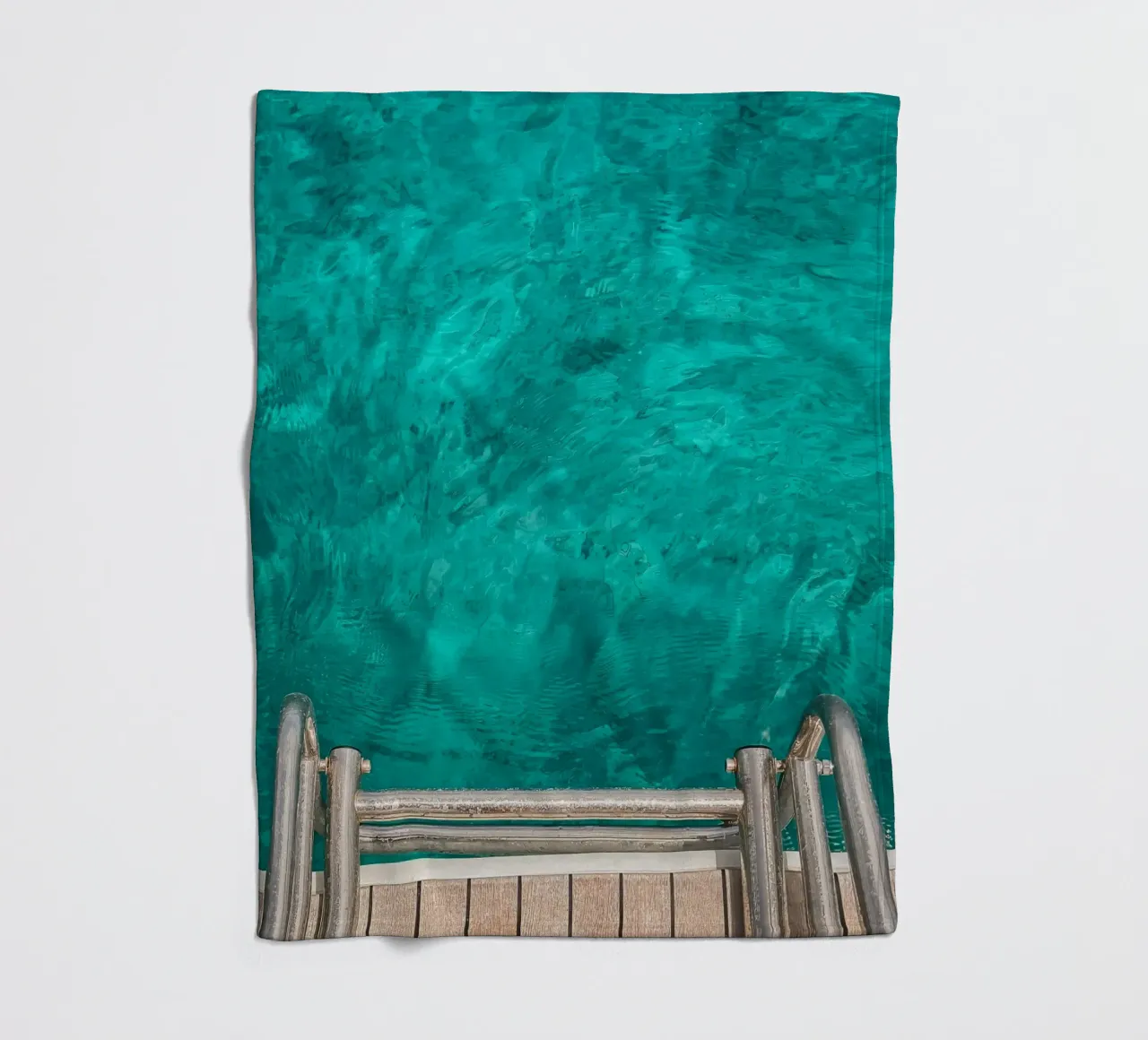 Turquoise Dream fleece blanket by Thilo Grøsch