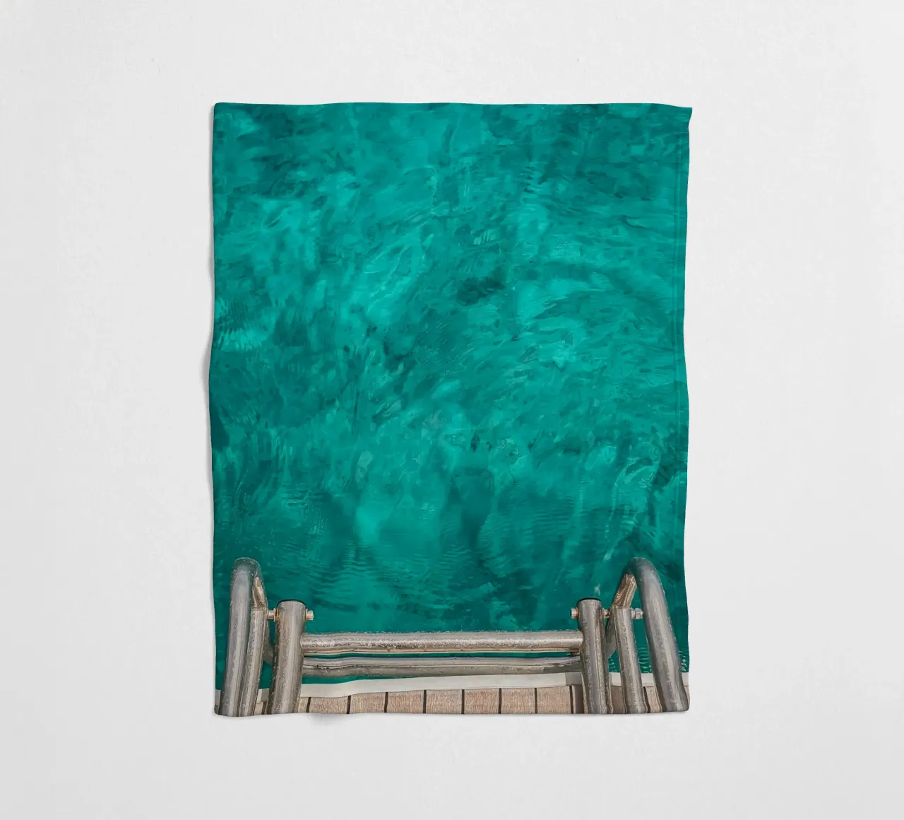 Turquoise Dream fleece blanket by Thilo Grøsch