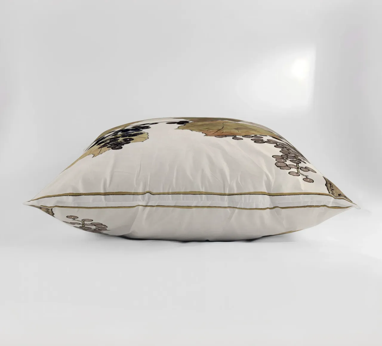 Hannah Overbeck: Frost Grape - Arts & Crafts Botanical (1915 decorative cushion by ClubArt