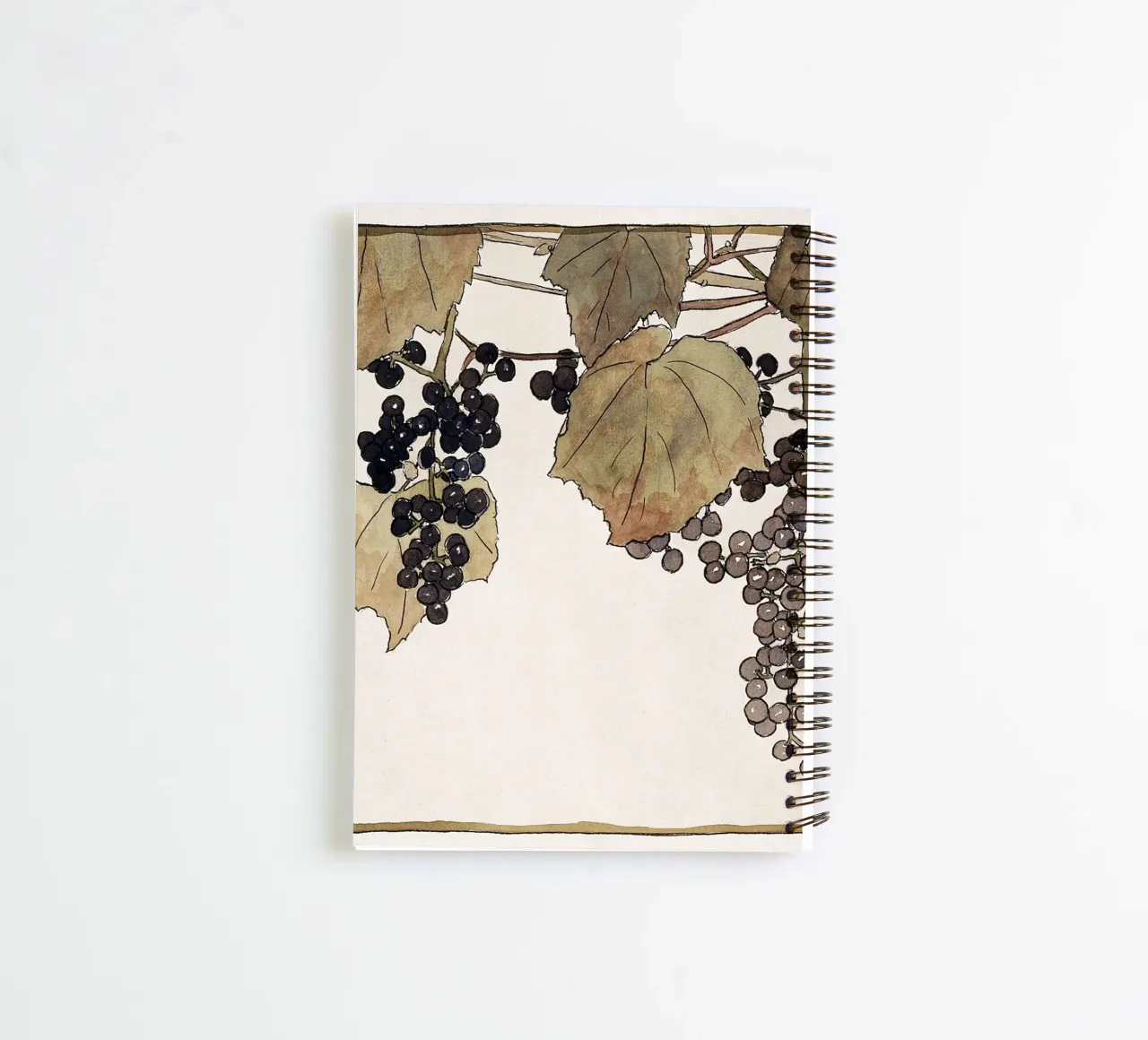 Hannah Overbeck: Frost Grape - Arts & Crafts Botanical (1915 spiral notebook by ClubArt