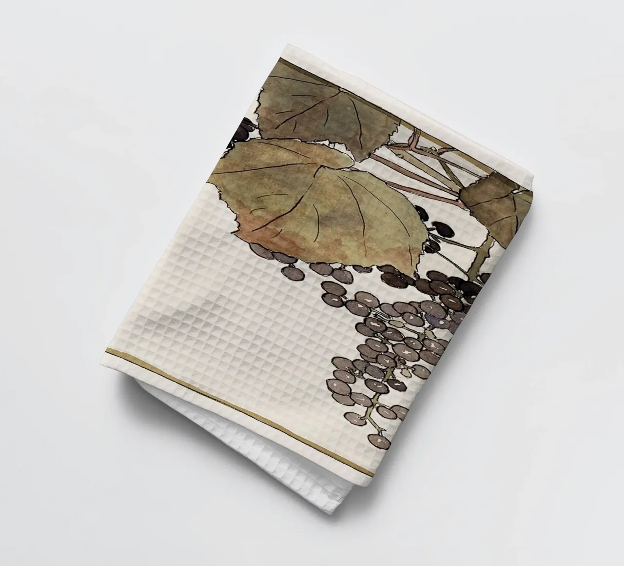 Hannah Overbeck: Uva gelata - Botanica Arts & Crafts (1915) canovaccio da cucina da ClubArt