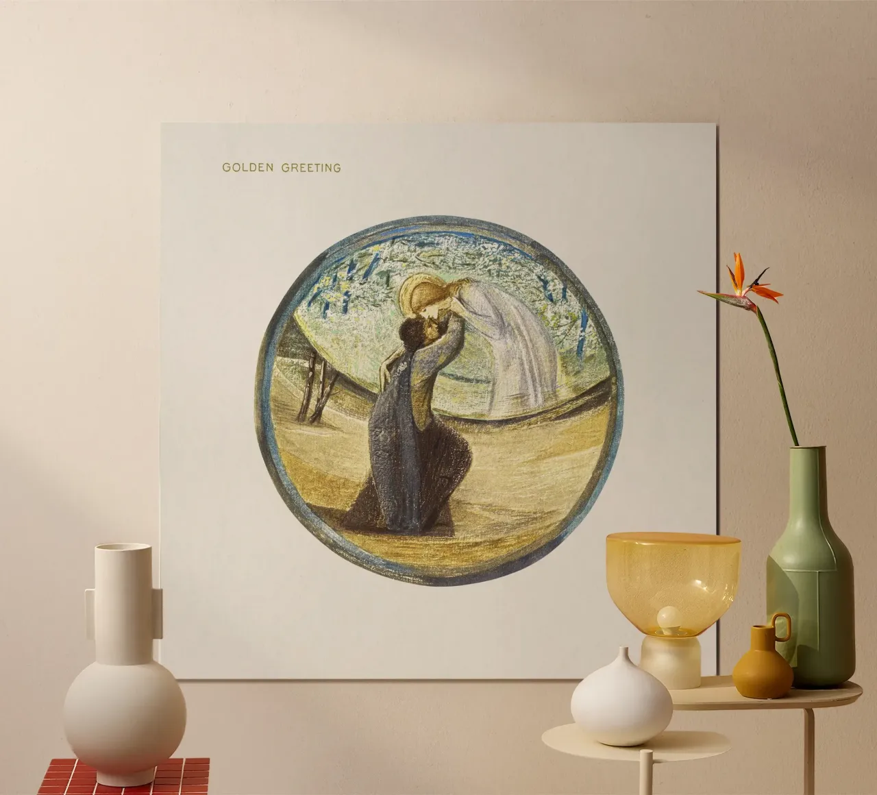 Burne-Jones: Saluto d'oro - Arte simbolista del libro di fiori (19 poster con telaio in plastica da ClubArt