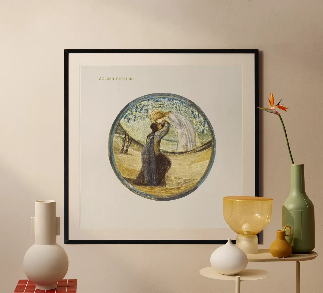 Burne-Jones: Saluto d'oro - Arte simbolista del libro di fiori (19 poster con telaio in plastica da ClubArt