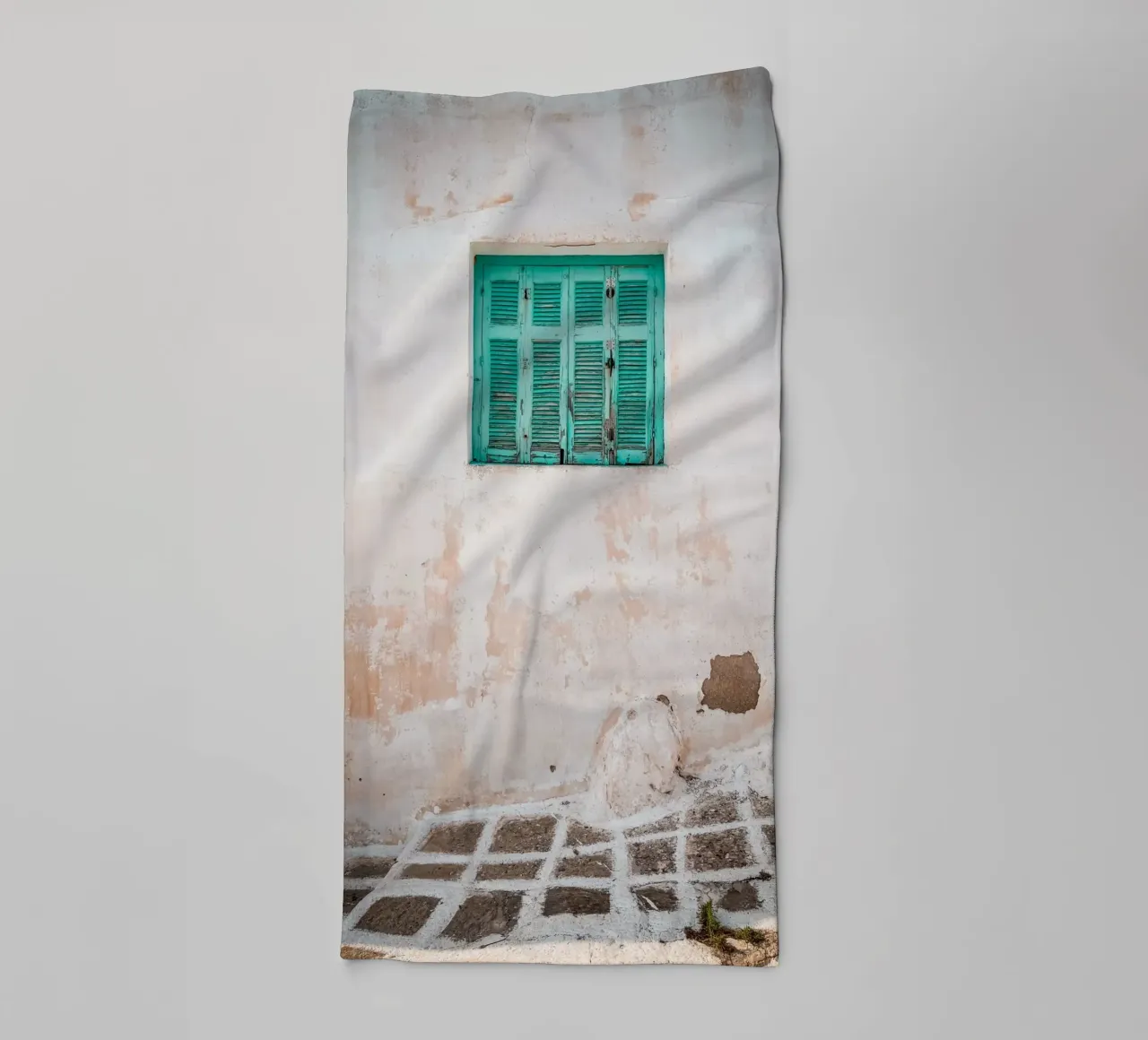 Greek Green Window asciugamano da bagno da Thilo Grøsch