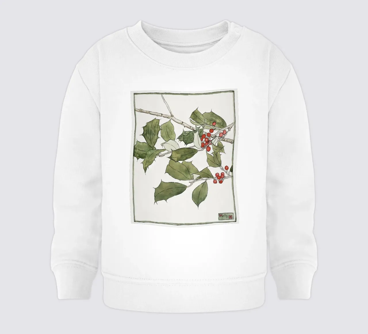 Hannah Overbeck: Agrifoglio - Arti e Mestieri Botanici (1915) felpa neonato da ClubArt