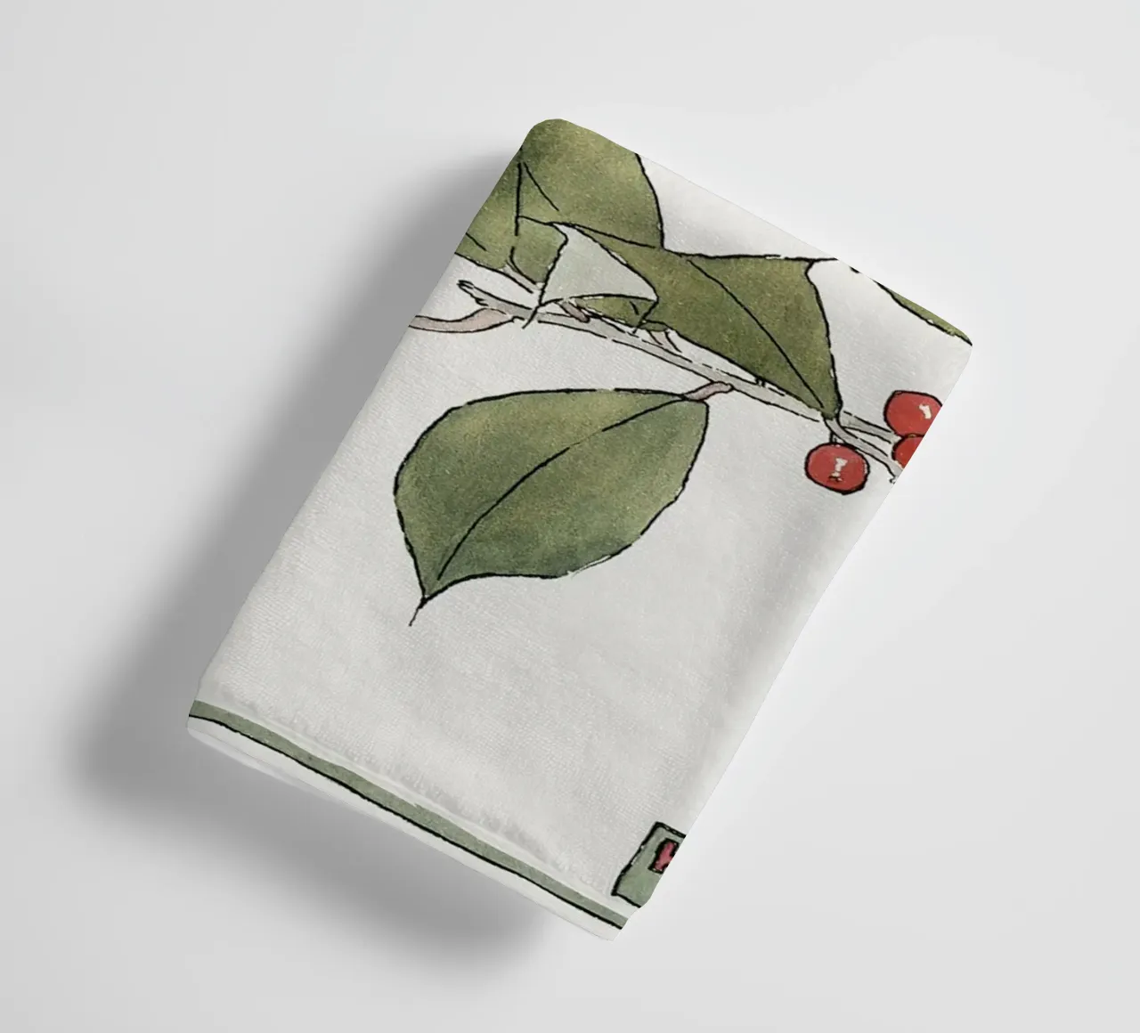 Hannah Overbeck: Agrifoglio - Arti e Mestieri Botanici (1915) asciugamano da bagno da ClubArt