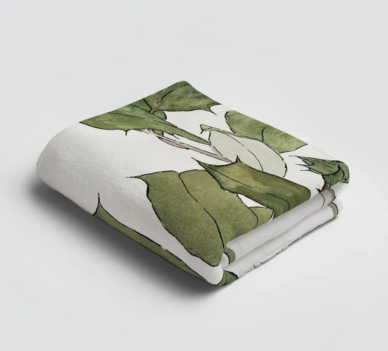 Hannah Overbeck: Agrifoglio - Arti e Mestieri Botanici (1915) asciugamano da bagno da ClubArt