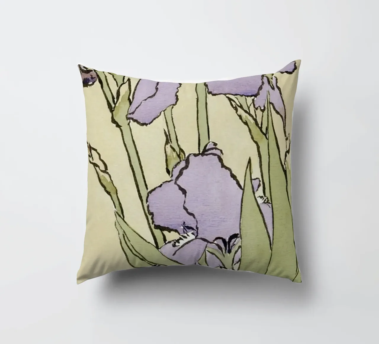 Hannah Overbeck: Iris - Arti e mestieri botanici (1915) cuscino da ClubArt