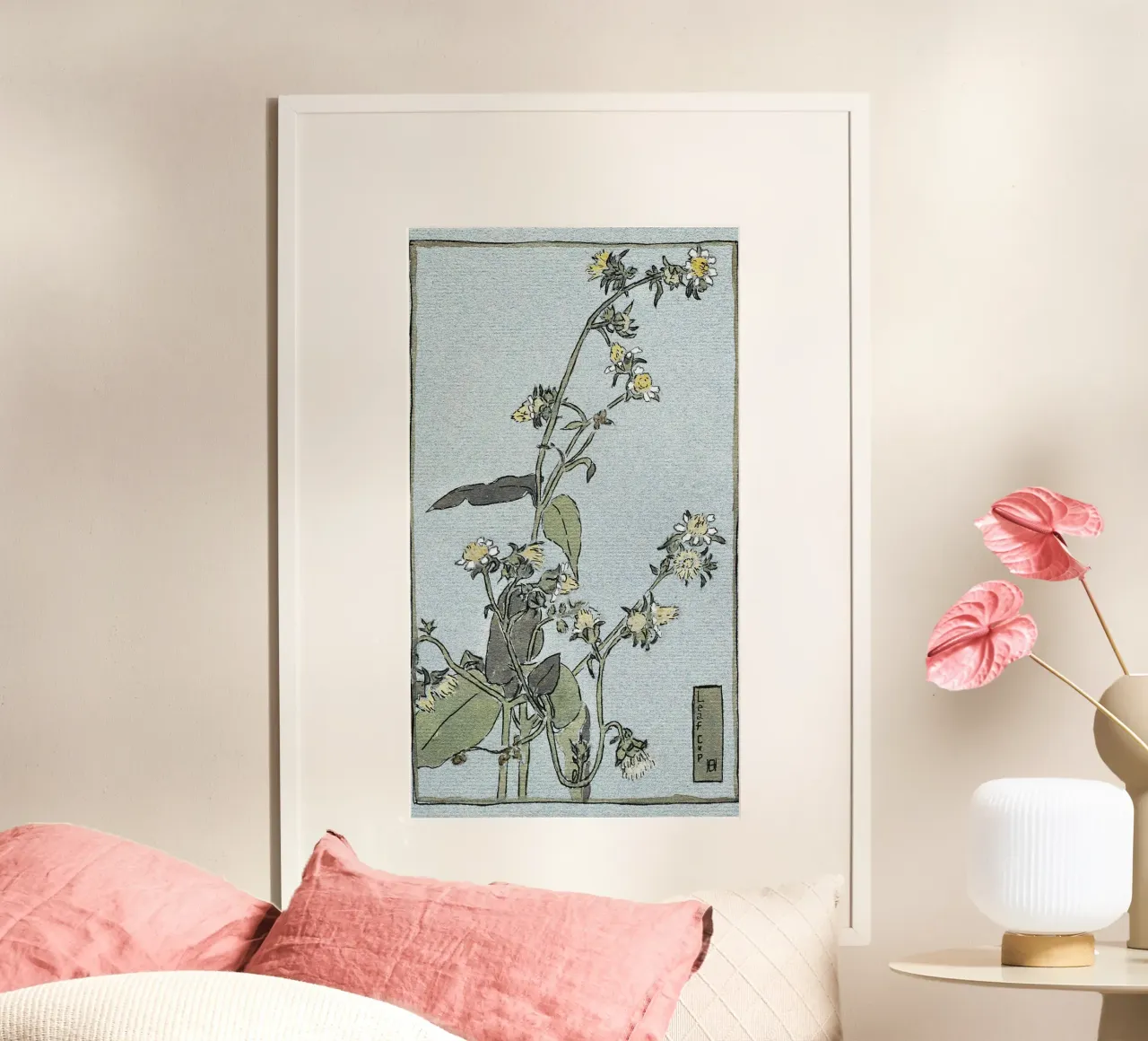 Hannah Overbeck: Coppa di foglie - Arti e Mestieri Botanici (1915) poster da ClubArt