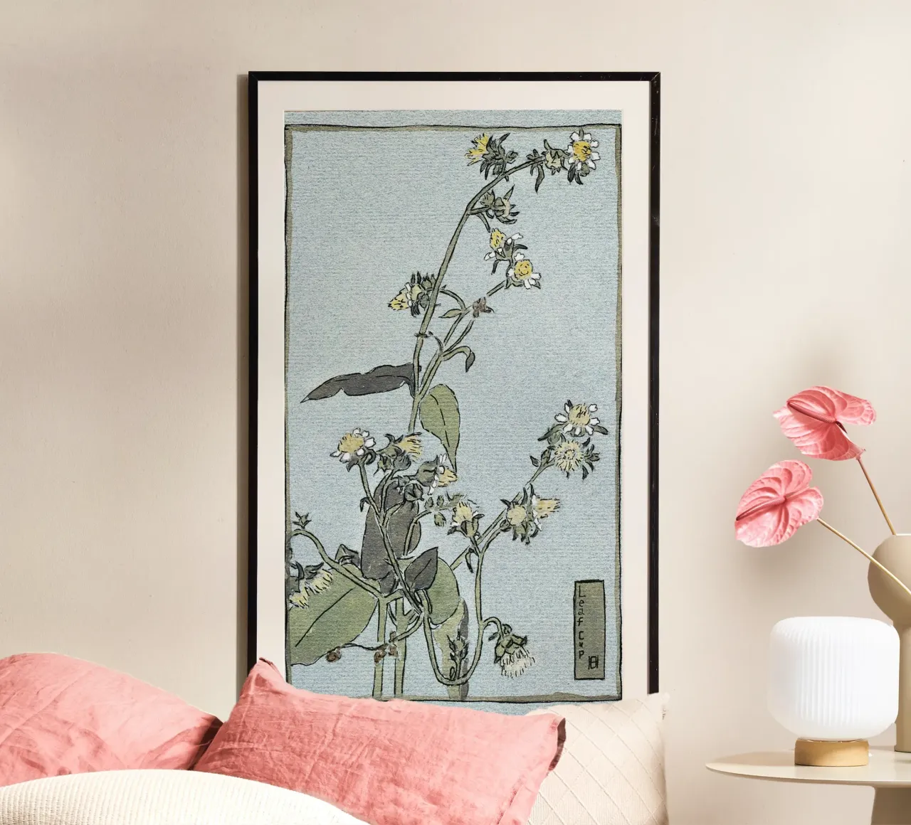 Hannah Overbeck: Coppa di foglie - Arti e Mestieri Botanici (1915) poster da ClubArt