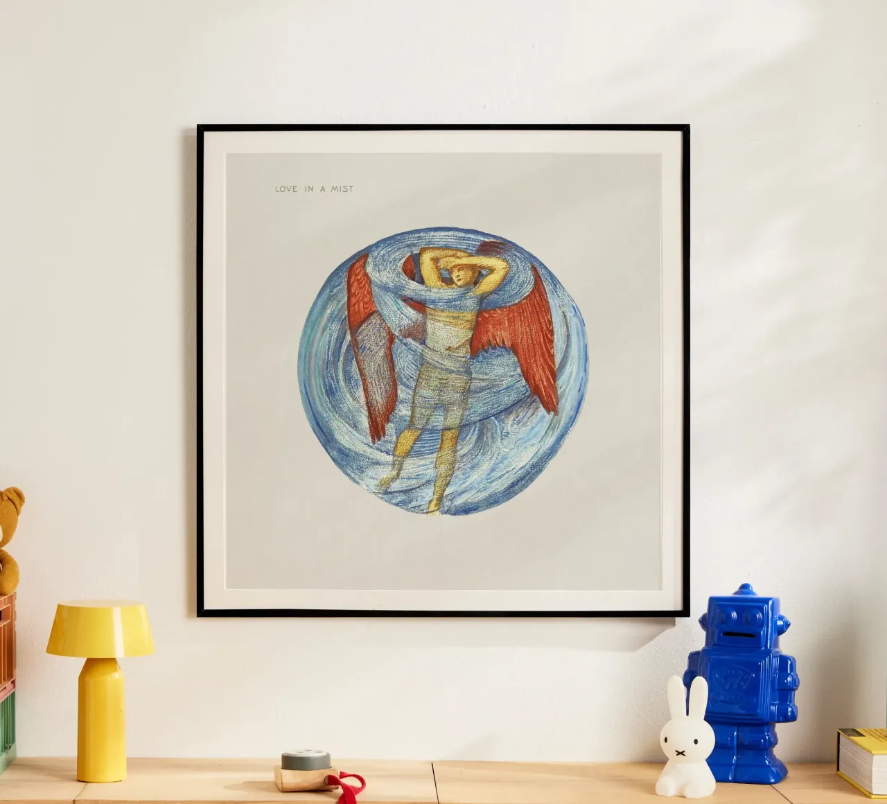 Burne-Jones: L'amore nella nebbia - Arte simbolista del libro di fiori (190 poster con telaio in plastica da ClubArt
