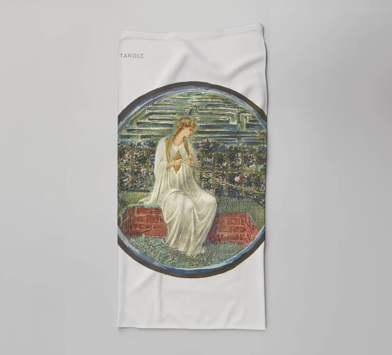 Burne-Jones: L'amore in un groviglio - Arte simbolista del libro di fiori (1 asciugamano da bagno da ClubArt