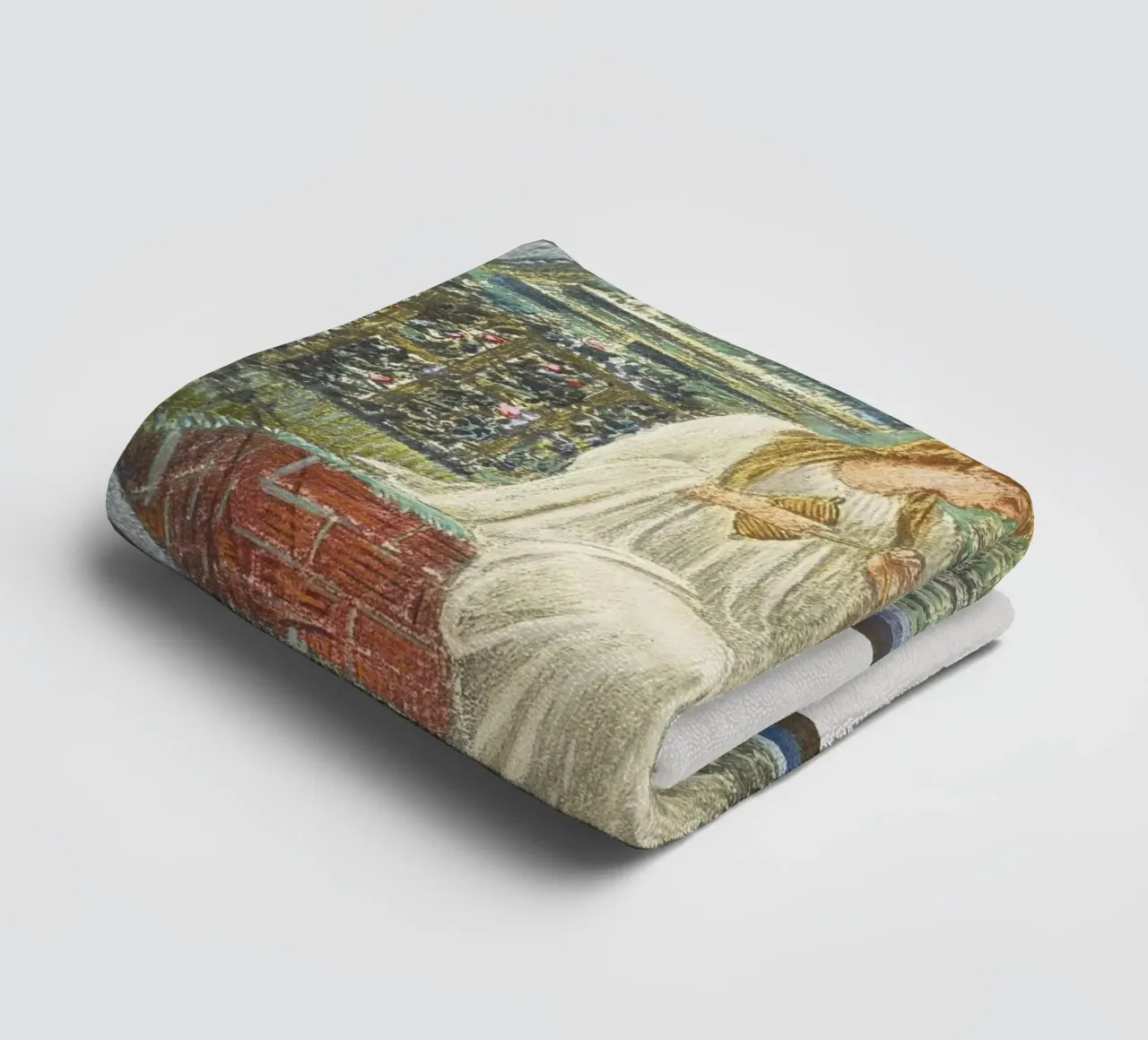 Burne-Jones: L'amore in un groviglio - Arte simbolista del libro di fiori (1 asciugamano da bagno da ClubArt